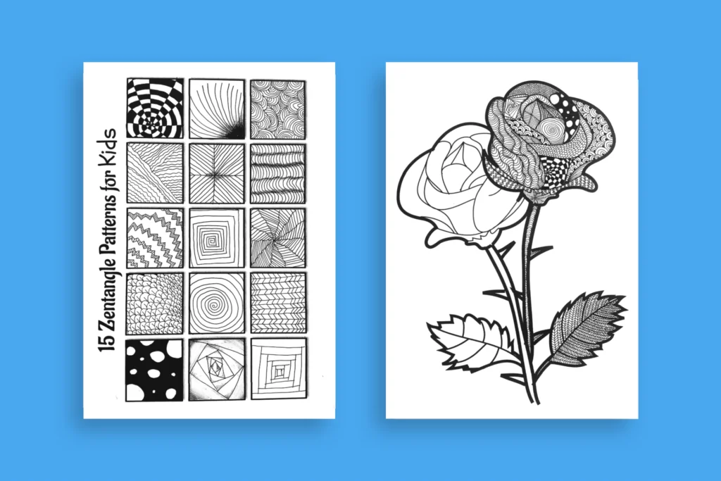 Floral Zentangle Pattern Artwork - Tutorial