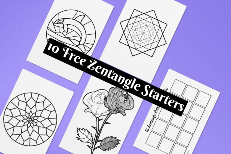 Zentangle Patterns Easy Part 3  Mindfulness Activities For Kids