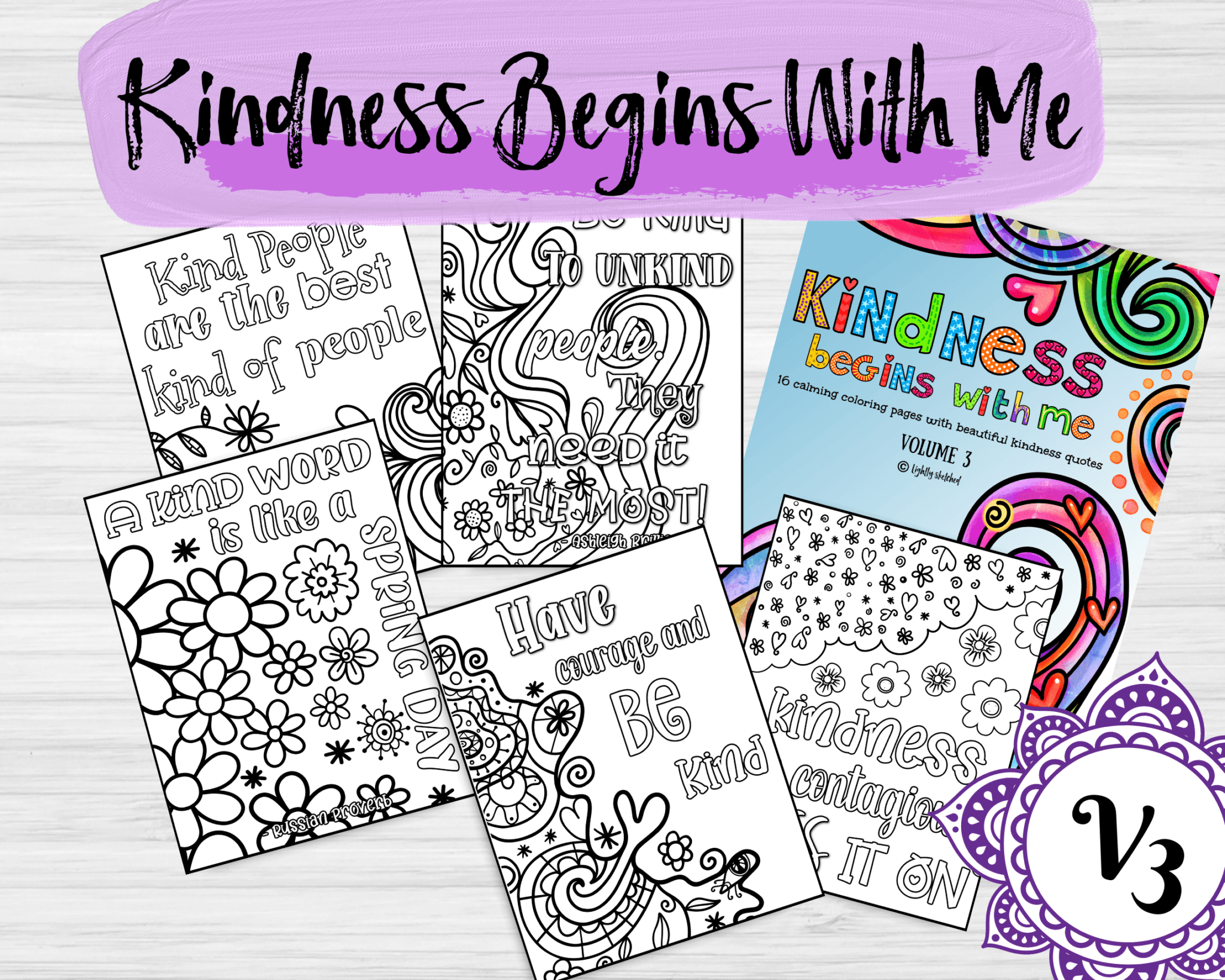 Kindness Begins With Me V3 | Lightly Sketched