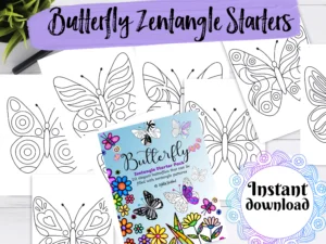Butterfly zentangle