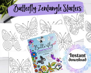 Butterfly zentangle