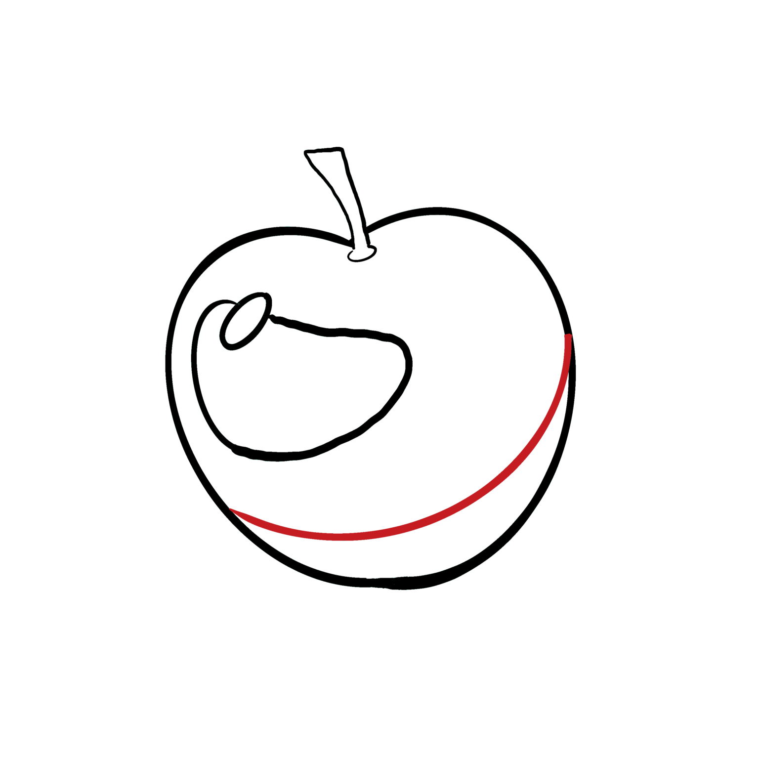 How to Draw an Apple