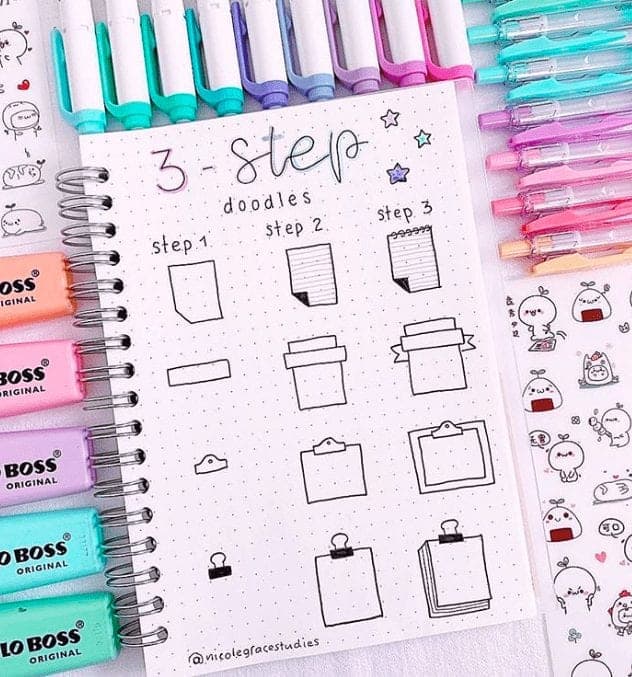 How to draw journals and notebooks