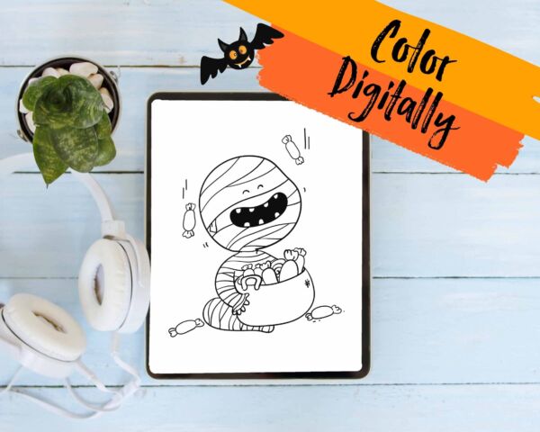 Cute Halloween Coloring Pages