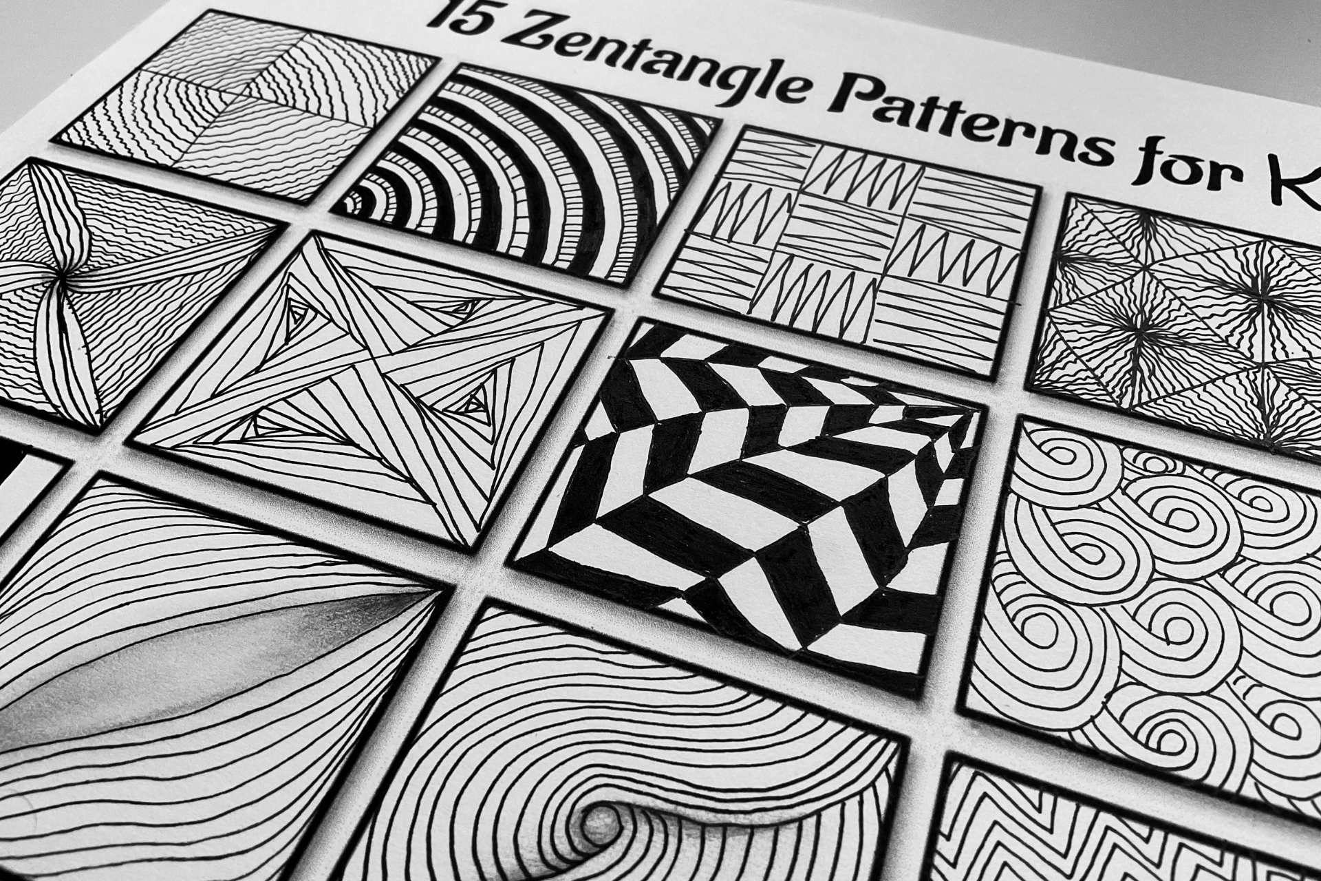 Zentangle Patterns Easy Part 3 | Mindfulness Activities For Kids