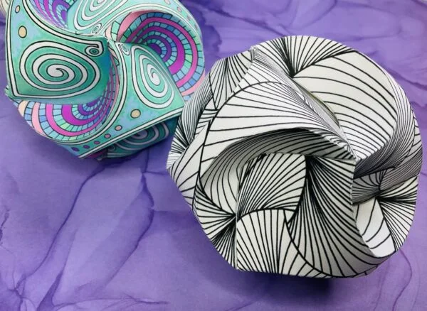 Zentangle Paper Globes