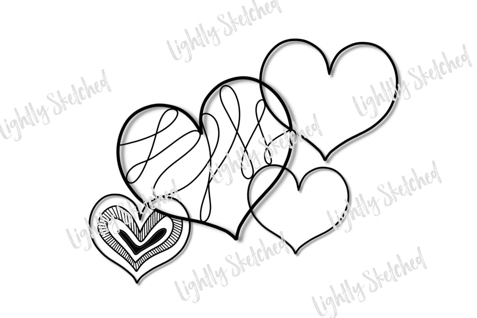 Kid Heart Pattern Zentangle Patterns for Kids | Heart Craft