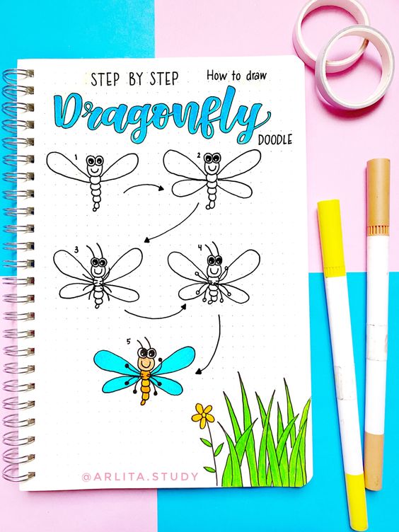 Step by Step Dragonfly