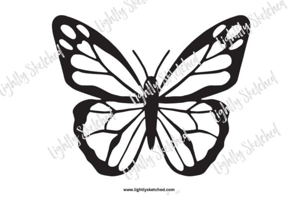 Monarch butterfly template