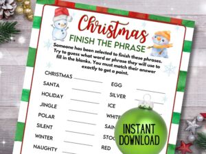 Finish the Phrase