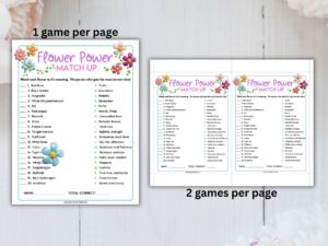 Flower matching game