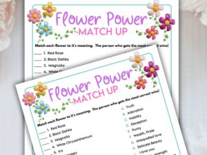 Flower matching game