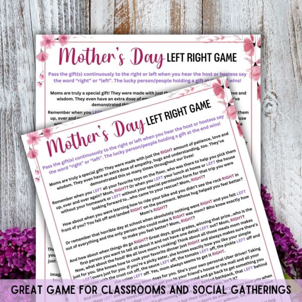 Mother’s Day Left, Right Game - Image 4