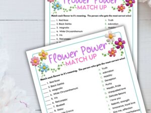 Flower matching game
