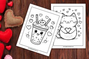 valentine's day coloring pages