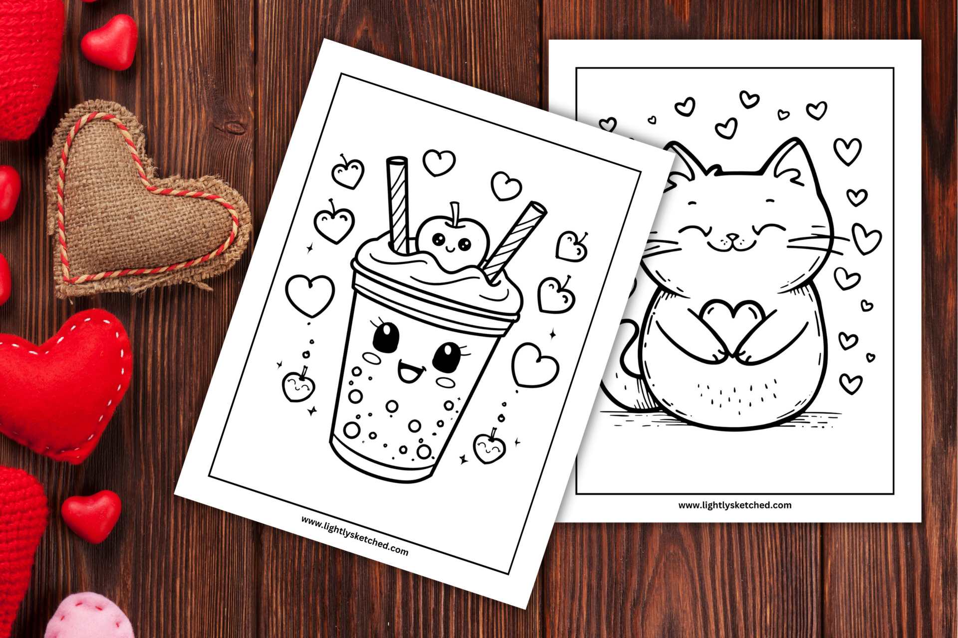 valentine's day coloring pages