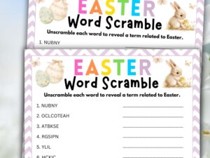 Easter Word Scramble