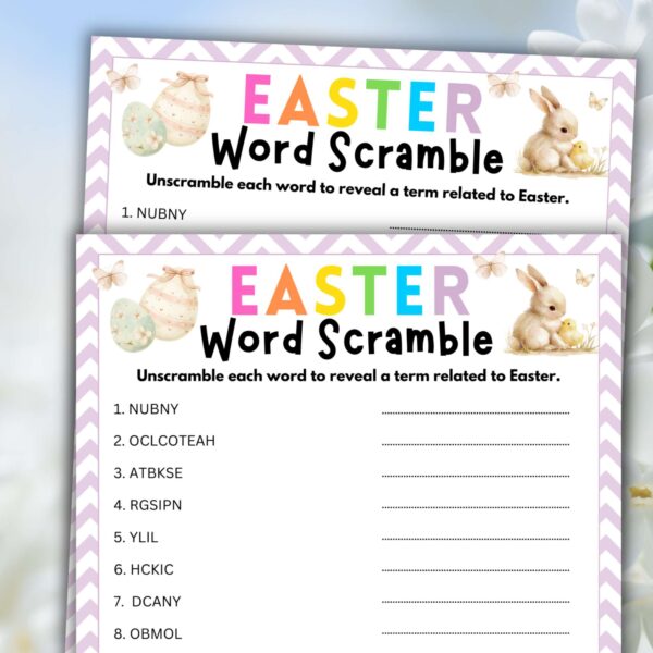 Easter Word Scramble