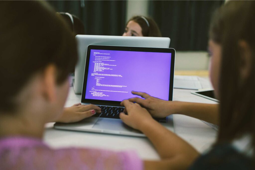 Children coding
