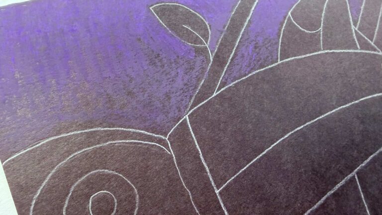 start with dark purple