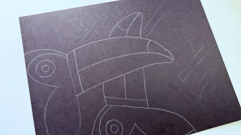drawn toucans