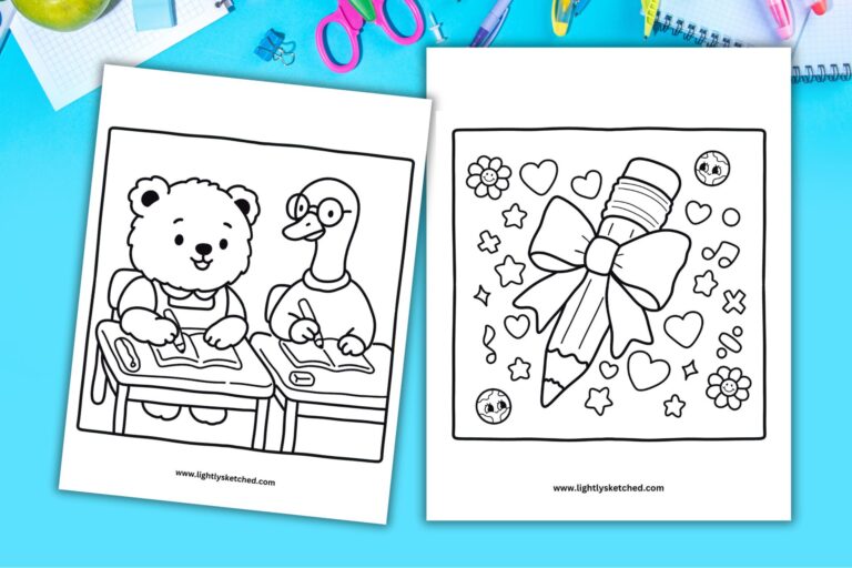 back to school coloring pages