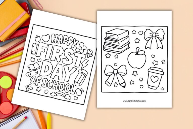 cute back to school coloring pages
