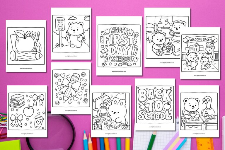 10 Back to School Coloring Pages