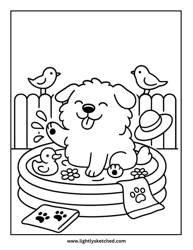 Doggy in the pool