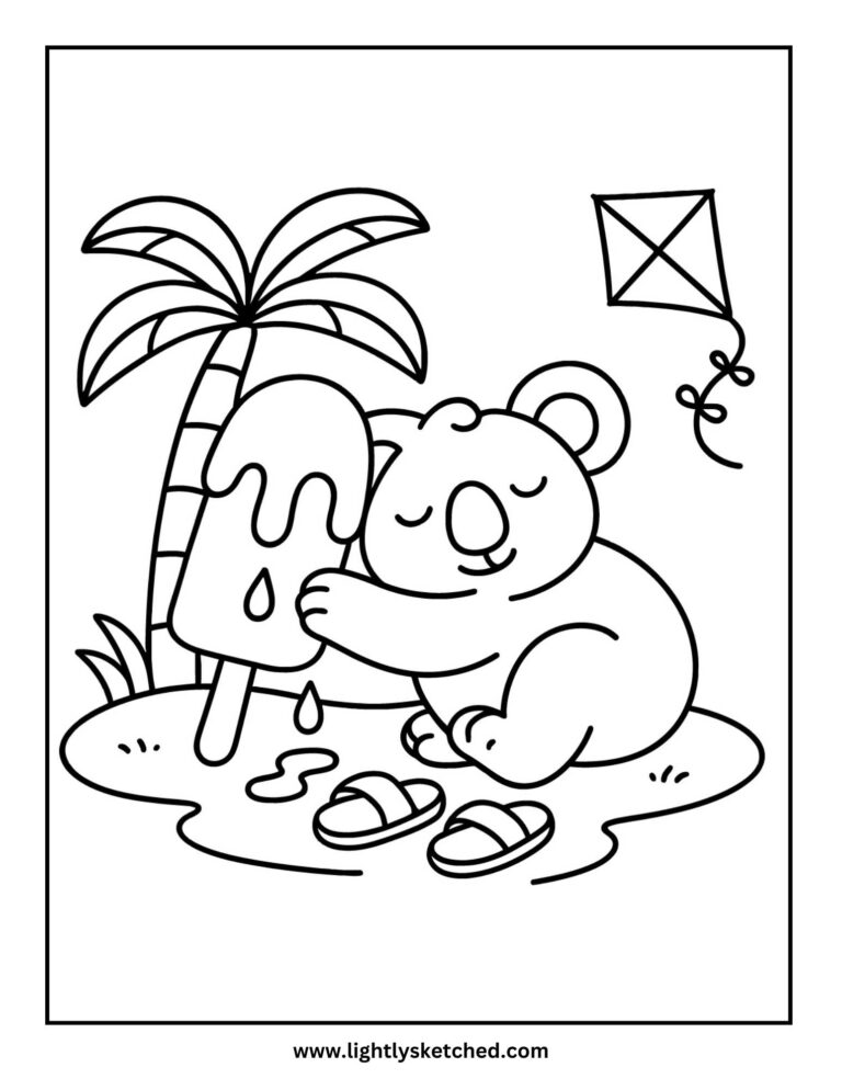 Koala Hugging a Popsicle
