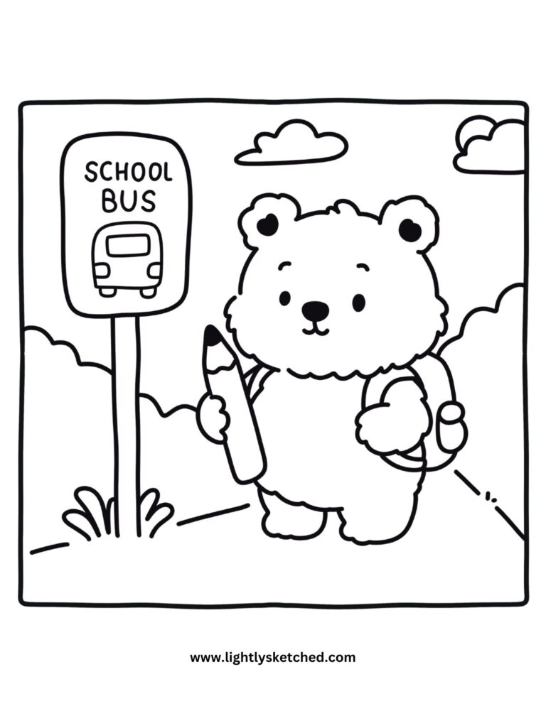 cute back to school coloring pages