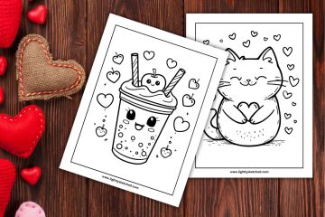 valentine's day coloring pages