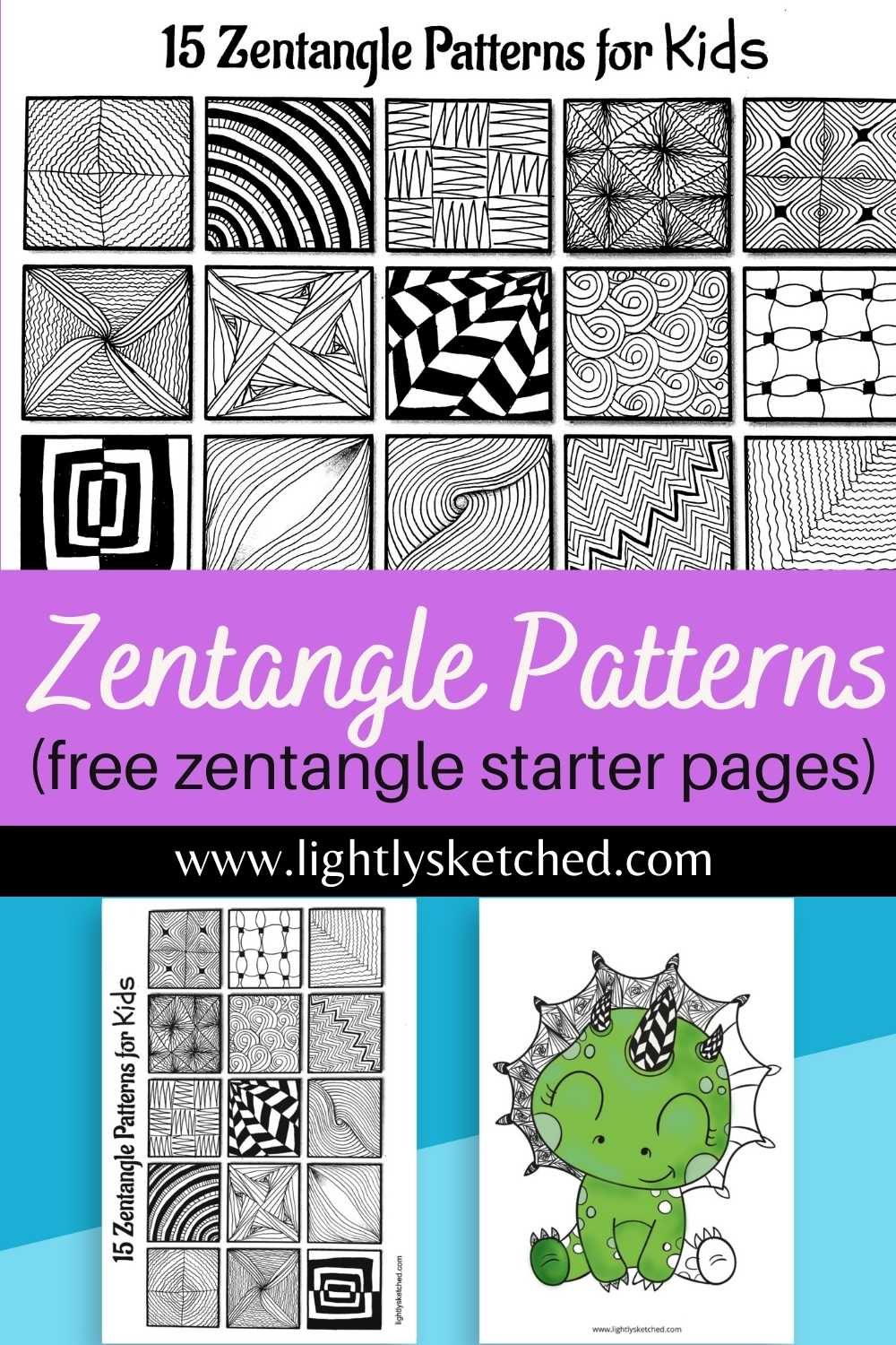 30 Zentangle Pattern Drawing for Beginners | Part 1 || Doodle Pattern  Drawing || Mandala Patterns - YouTube